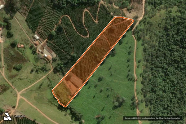 Imagem de satélite de SITIO SAO FRANCISCO em CACONDE - SP