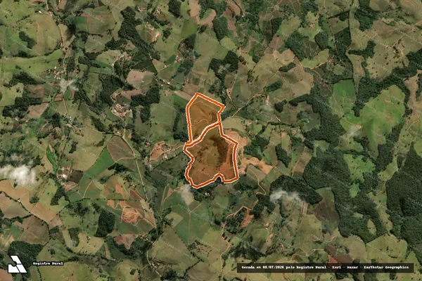 Imagem de satélite de SITIO BOA SORTE em DIVINOLÂNDIA - SP
