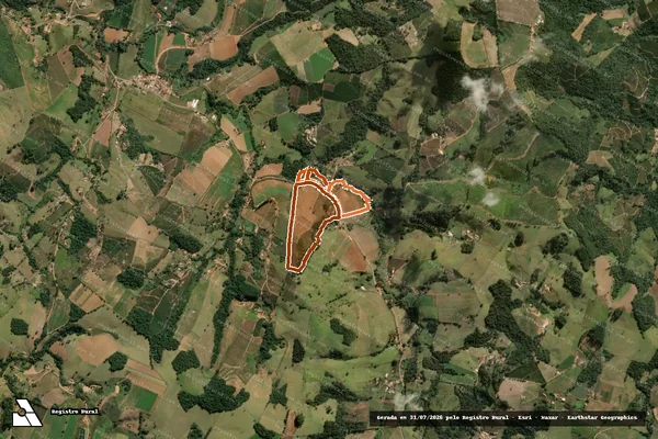 Imagem de satélite de SITIO SAO LUIZ em DIVINOLÂNDIA - SP