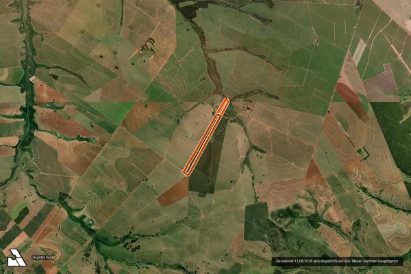 Imagem de satélite de Sitio Sao Benedito em HERCULÂNDIA - SP