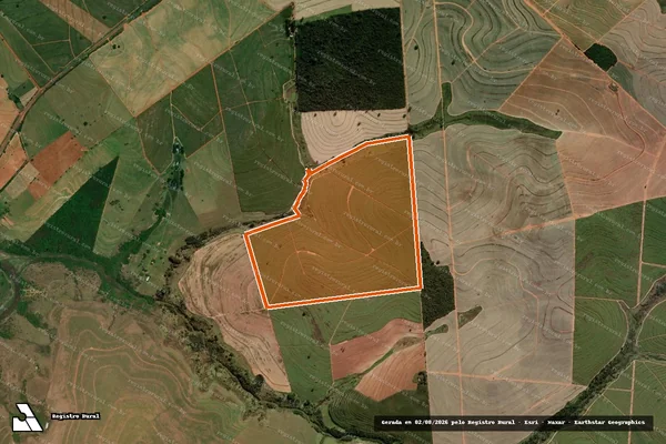 Imagem de satélite de Fazenda Flaboyant em HERCULÂNDIA - SP