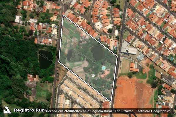 Imagem de satélite de Chacara Santo Antonio em MARÍLIA - SP