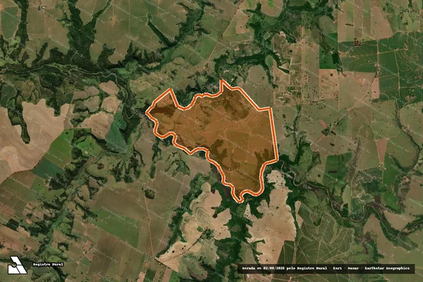 Imagem de satélite de FAZENDA BLANDINA em POMPÉIA - SP