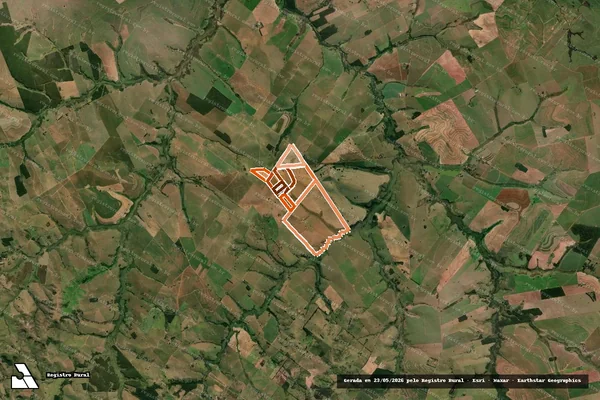 Imagem de satélite de FAZENDA TOCANTINS em POMPÉIA - SP