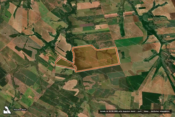 Imagem de satélite de Fazenda Veneza em TUPÃ - SP