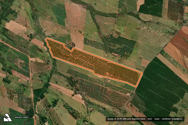 Imagem de satélite de Fazenda Santa Paula em TUPÃ - SP