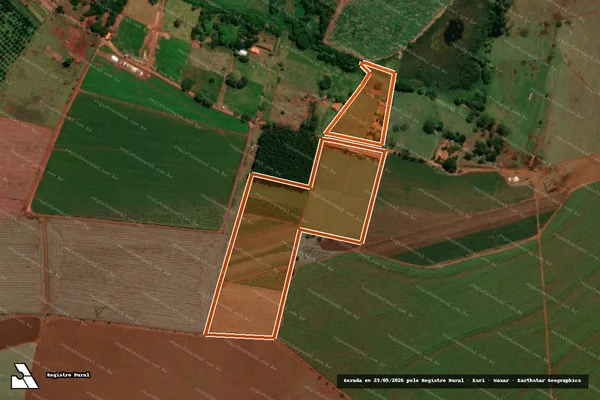 Imagem de satélite de Sitio Arco Iris - Glebas A e B em BARIRI - SP