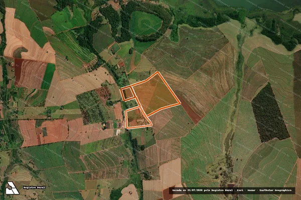 Imagem de satélite de FAZENDA SAO DOMINGOS em ITAJU - SP