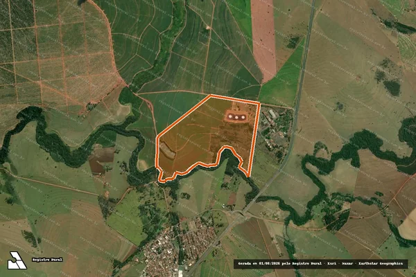 Imagem de satélite de Fazenda Macaco E Alto Do Turvo em Espírito Santo do Turvo - SP