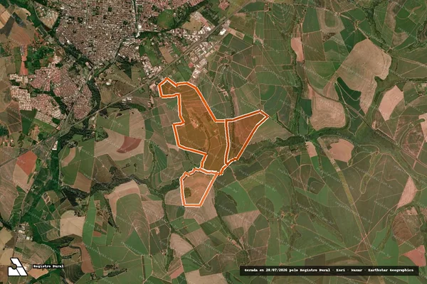 Imagem de satélite de Fazenda Grama em TAQUARITINGA - SP