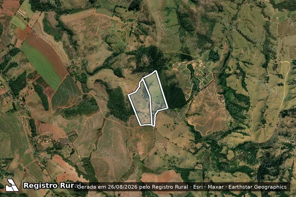 Imagem de satélite de Fazenda Sao Joao em ITAPIRA - SP