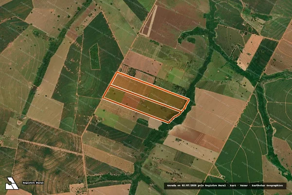 Imagem de satélite de SITIO SAO JOAO III GLEBA B em JOÃO RAMALHO - SP