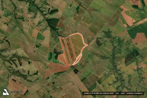 Imagem de satélite de FAZENDA XAVIER em MARABÁ PAULISTA - SP