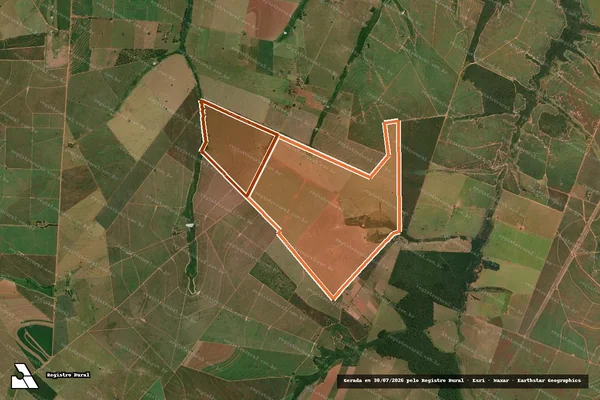 Imagem de satélite de Fazenda Santa Fe em RANCHARIA - SP