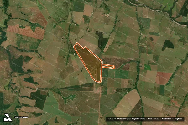 Imagem de satélite de Fazenda Rancharia em RANCHARIA - SP