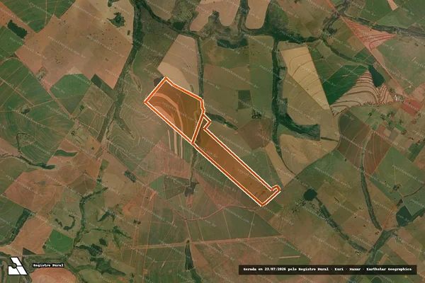 Imagem de satélite de Fazenda Primavera em SANDOVALINA - SP