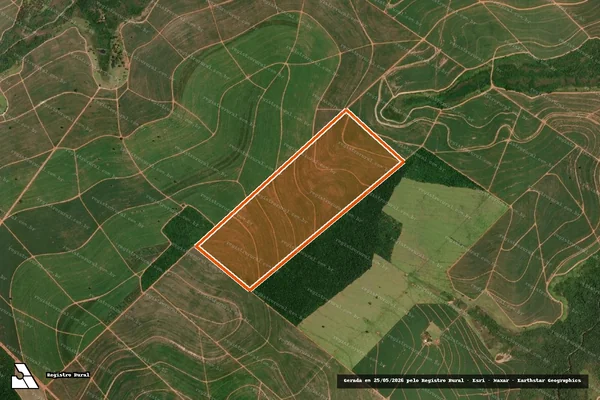 Imagem de satélite de FAZENDA RUBI em QUATÁ - SP