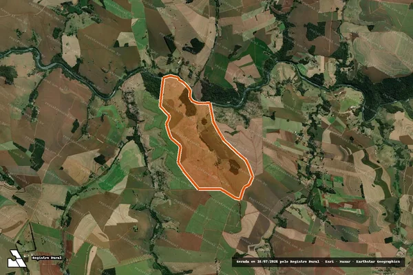 Imagem de satélite de FAZENDA SANTA CRUZ em BERNARDINO DE CAMPOS - SP