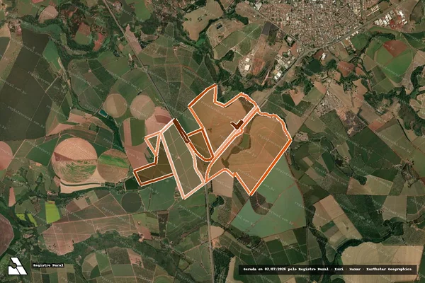 Imagem de satélite de Fazenda Campo Alegre em AGUAÍ - SP