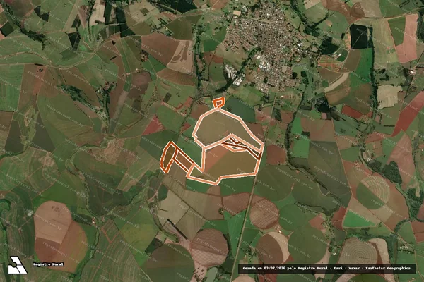 Imagem de satélite de Fazenda Ipe em BERNARDINO DE CAMPOS - SP