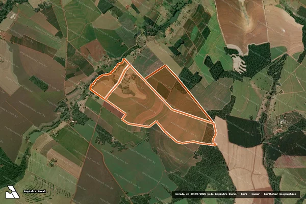 Imagem de satélite de FAZENDA SAO MIGUEL em MANDURI - SP