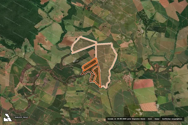 Imagem de satélite de FAZENDA CAPORANGA em SANTA CRUZ DO RIO PARDO - SP