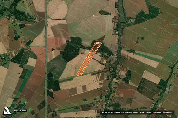 Imagem de satélite de Sitio Delta Z1 em RIBEIRÃO DO SUL - SP