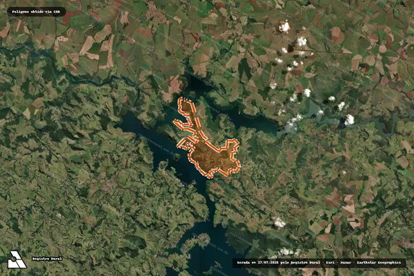Imagem de satélite — FAZENDA SÃO FRANCISCO - Timburi/SP