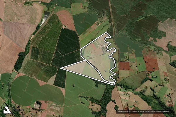 Imagem de satélite de Fazenda Agua da Onça em AVARÉ - SP