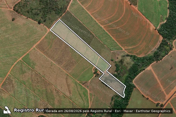 Imagem de satélite de SITIO CACHOEIRA em PARAÍSO - SP