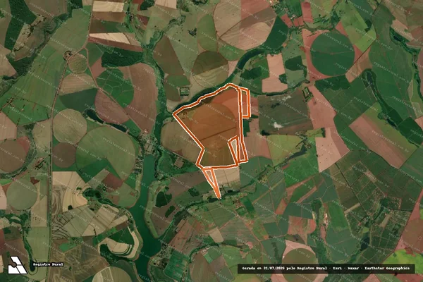 Imagem de satélite de Fazenda Paraiso em CERQUEIRA CÉSAR - SP
