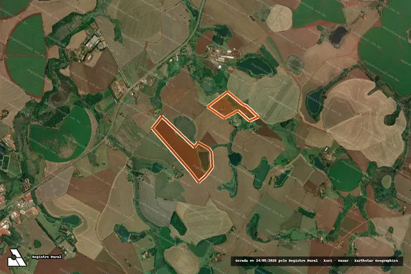 Imagem de satélite de Fazenda Cateto em TAQUARITUBA - SP