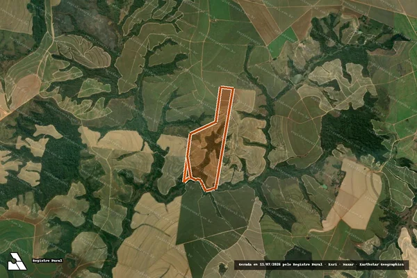 Imagem de satélite de Fazenda Santa Cruz em CAPIVARI - SP