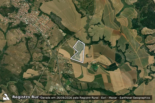 Imagem de satélite de CH. Reunidas Primavera IV GL FR-2 em CHARQUEADA - SP