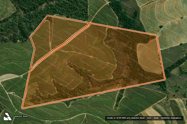 Imagem de satélite de Fazenda Garca Branca em PIRACICABA - SP
