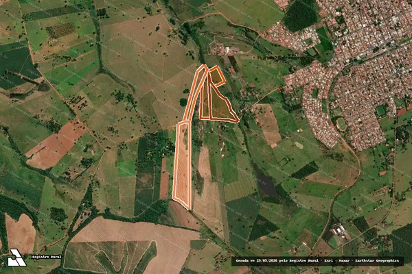 Imagem de satélite de SITIO SÃO BENTO em MARTINÓPOLIS - SP