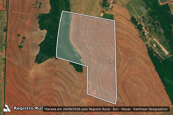 Imagem de satélite de SITIO SANTA TEREZA em BORBOREMA - SP