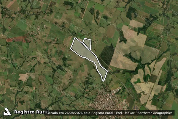 Imagem de satélite de Fazenda Santo Antonio em FLÓRIDA PAULISTA - SP