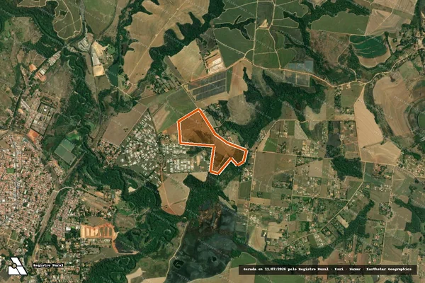 Imagem de satélite de SITIO DO LAGO em BOITUVA - SP