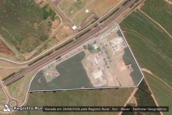 Imagem de satélite de FAZENDA MONTE ALEGRE em ITIRAPINA - SP
