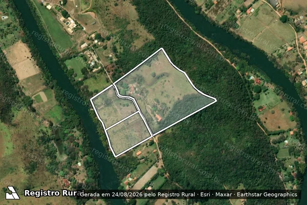 Imagem de satélite de Sítio Pasárgada em JACAREÍ - SP