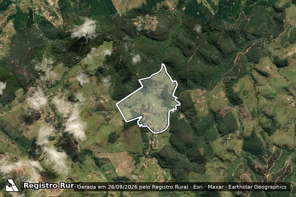 Imagem de satélite de Sítio Santa Rita em SANTA BRANCA - SP
