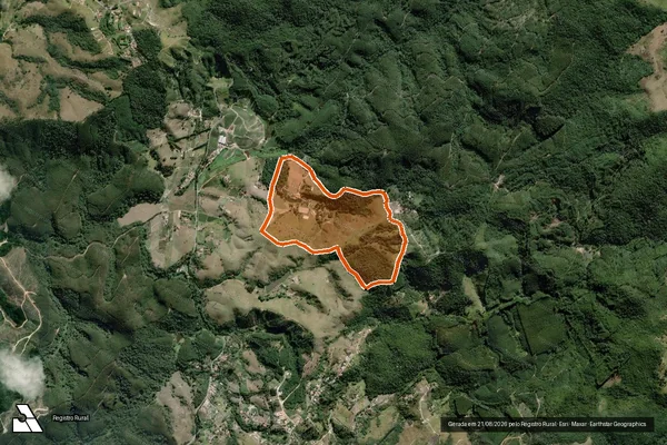 Imagem de satélite de FAZENDA SANTO ANTÔNIO DA BOA VISTA em SANTA BRANCA - SP