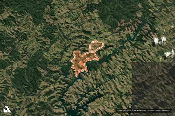 Imagem de satélite de Fazenda Rancho Fundo em SÃO JOSÉ DOS CAMPOS - SP