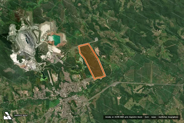 Imagem de satélite de Parte do Sitio Quilombo Scb 4 em CAJATI - SP