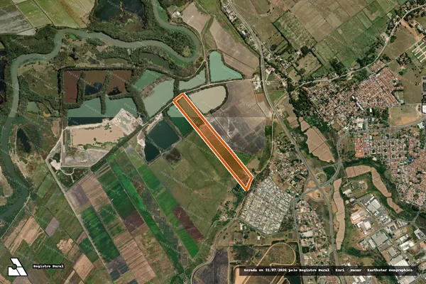 Imagem de satélite de Fazenda Campo Grande em TAUBATÉ - SP