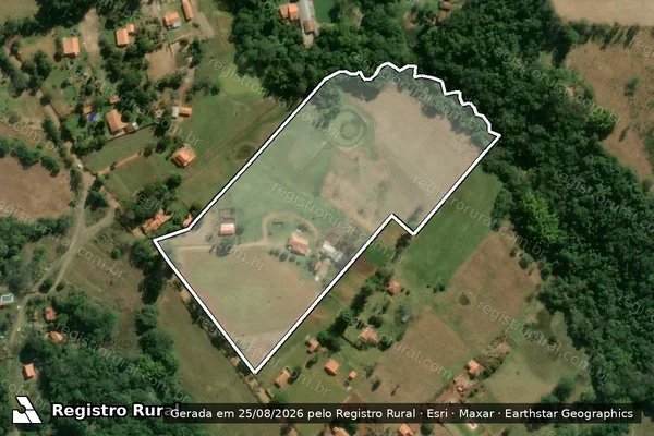Imagem de satélite de Sitio Sto Antonio em ANGATUBA - SP