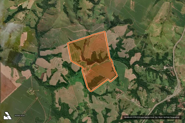 Imagem de satélite de FAZENDA SANTO ANTONIO em ITAPETININGA - SP