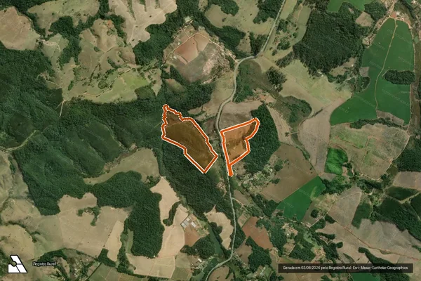 Imagem de satélite de SITIO SÃO JUDAS TADEU em CAPÃO BONITO - SP