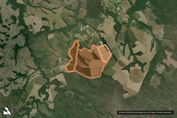 Imagem de satélite de Fazenda Melandia em CAPÃO BONITO - SP